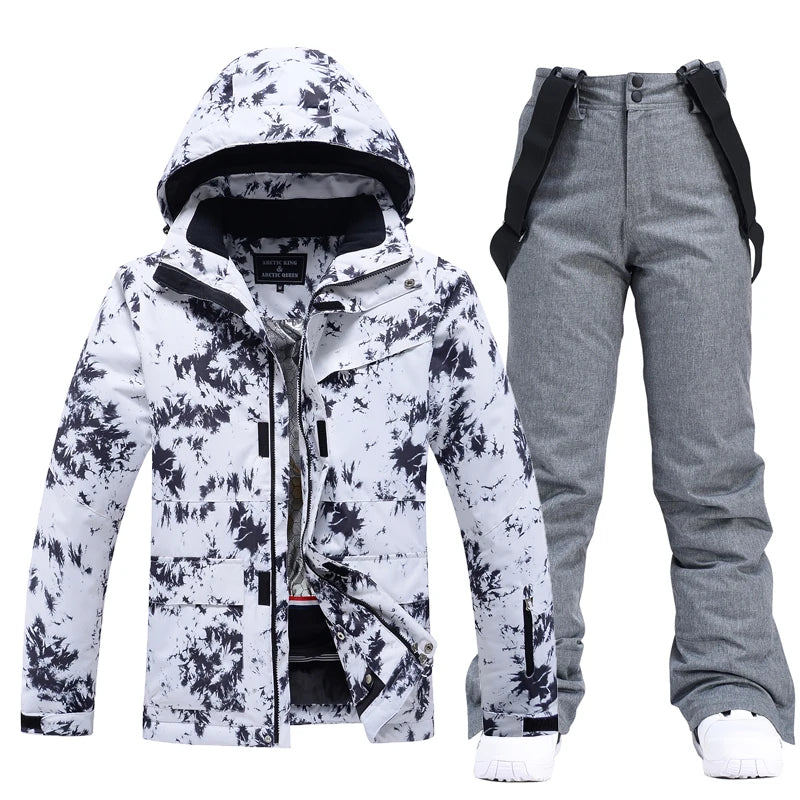 Fashion, Waterproof Snow Suit Sets for Women, Snowboarding Clothing, Ski Costumes, Winter Wear, Jacket Strap Pant for Girl's