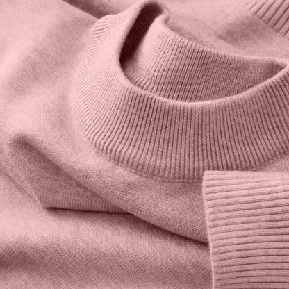 Autumn New Men's Casual Mock Turtleneck Sweater Long Sleeved Warm Pullover Basic Lightweight Street Clothing Knitted Jacket Top