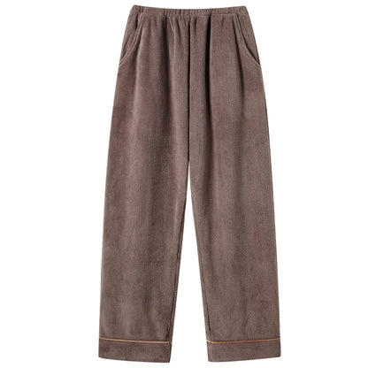 Thick Flannel Men's Plaid Trousers Big Yards Warm Sleep Pants Mens Pajamas Pants Bottoms Sleepwear Pajama for Men Pijama Hombre