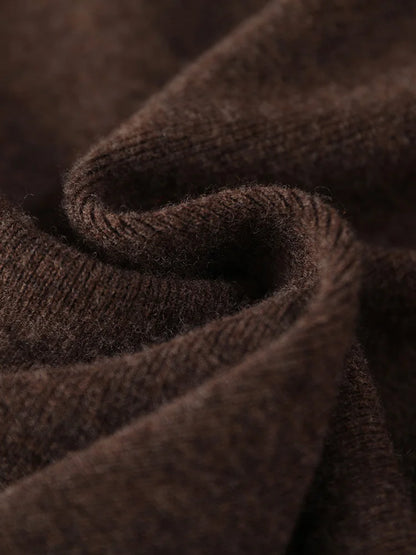 Women Autumn Winter Simplicity Basic 100% Merino Wool Knitted Half-Length Skirt Fashion Solid Soft Comfortable French Style