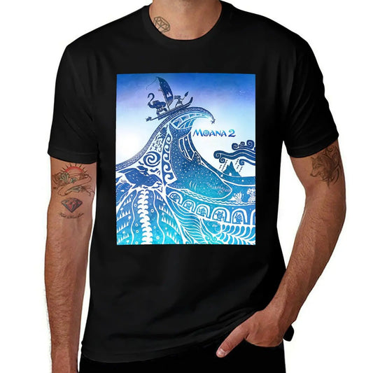 Moana 2 T-Shirt Large Size Loose Casual Tee