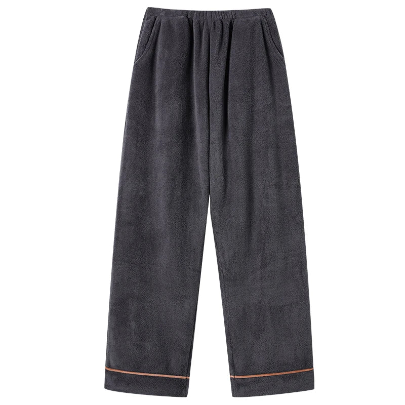 Thick Flannel Men's Plaid Trousers Big Yards Warm Sleep Pants Mens Pajamas Pants Bottoms Sleepwear Pajama for Men Pijama Hombre