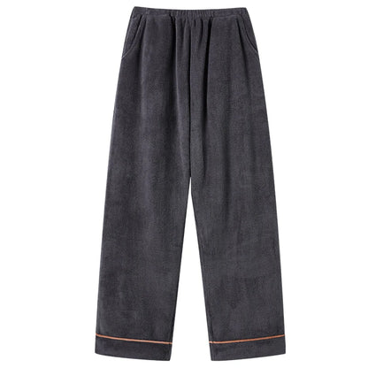 Thick Flannel Men's Plaid Trousers Big Yards Warm Sleep Pants Mens Pajamas Pants Bottoms Sleepwear Pajama for Men Pijama Hombre
