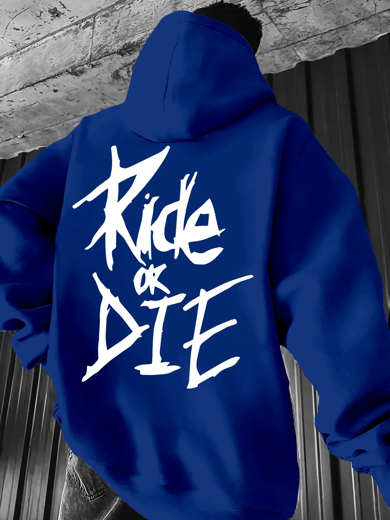 Autumn and winter men's hooded GIDE OR　DIE printed fashionable sports hoodie hip-hop casual unisex clothing