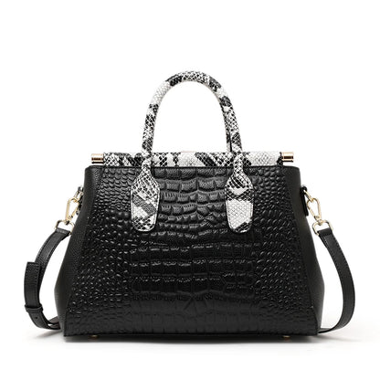 Aidrani 2026 New Style Large-Capacity Genuine Leather Women's Bag with Stone Pattern, Luxury High-End Sense Women's Handbag
