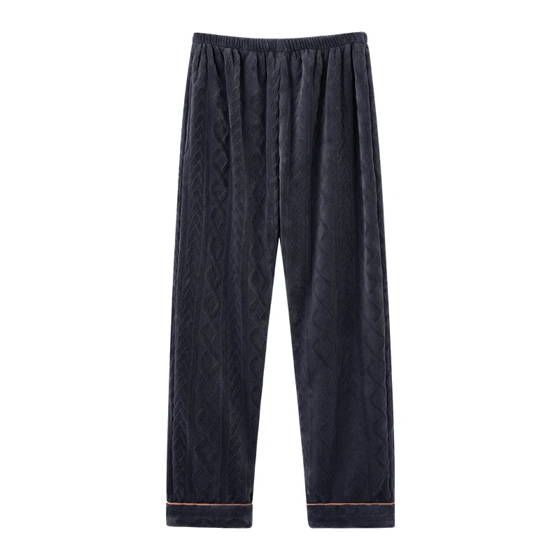 Thick Flannel Men's Plaid Trousers Big Yards Warm Sleep Pants Mens Pajamas Pants Bottoms Sleepwear Pajama for Men Pijama Hombre