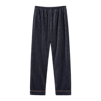 Thick Flannel Men's Plaid Trousers Big Yards Warm Sleep Pants Mens Pajamas Pants Bottoms Sleepwear Pajama for Men Pijama Hombre