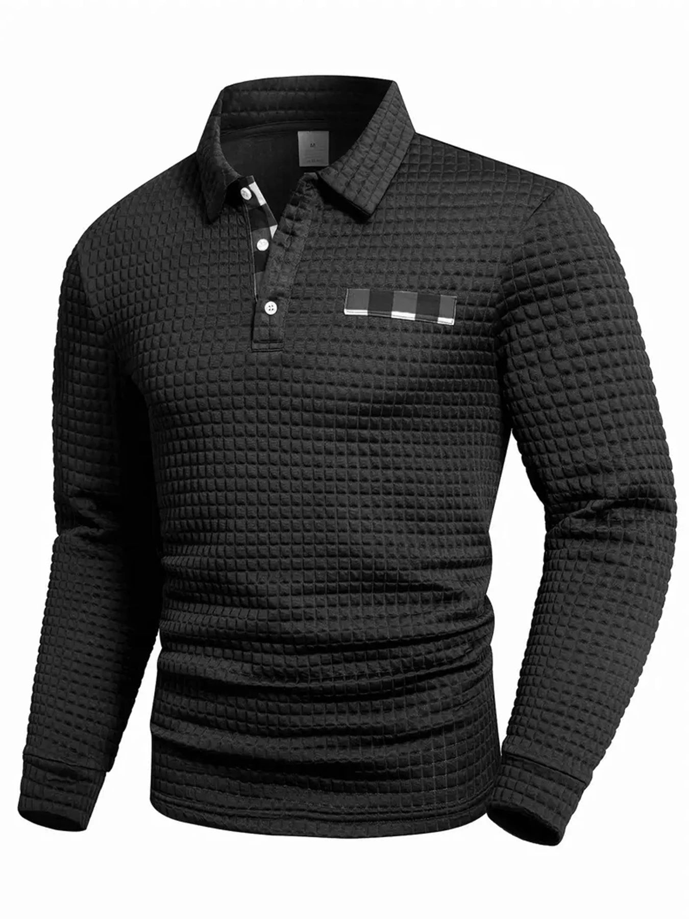 2025 New Spring and Autumn Europe Men Knitted Grid Texture Casual Large hoodie Jumper Small Plaid Jacquard Men clothing