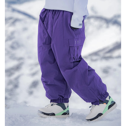 Oversize Winter 3L Ski Pants 20K Waterproof Snowboard Pants Breathable Thermal Outdoor Sports Keep Warm Ski Trousers Women Men