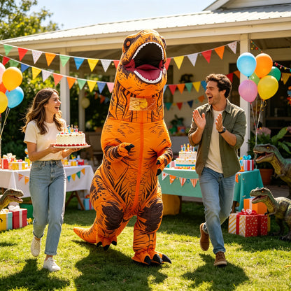 Tyrannosaurus Rex Inflatable Costume Mascot Parade Adult Cosplay Halloween Party Performance Props Activity Set