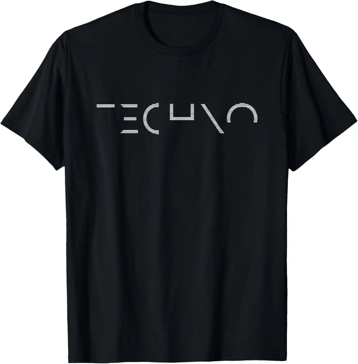 Techno Music Minimalist Design for DJ Rave Party, Festival T-Shirt Kawayi Funny Shirt Unisex Summer Streetwear Tops Camisas