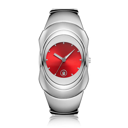 Hot Quartz Watch Mens Y2k Red Alien Style Green Creative Blade Design Special Fashion Unique Steel Men Watch Personalize AAA Clock