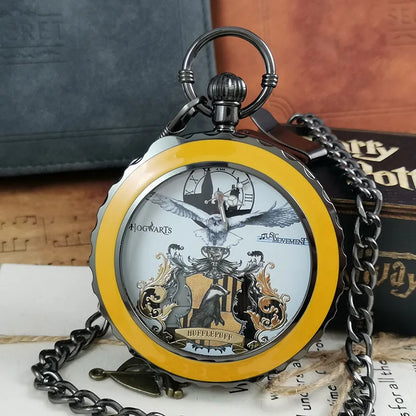 Anime Harry Pocket Watch Potter Cosplay Music Pocket Watch Quartz Pendant Clock Toys