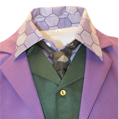 Batman Cosplay Costume Men's Heath Ledger Joker Halloween Version Dark Knight Thriller Outfit Same Style Coat for Party