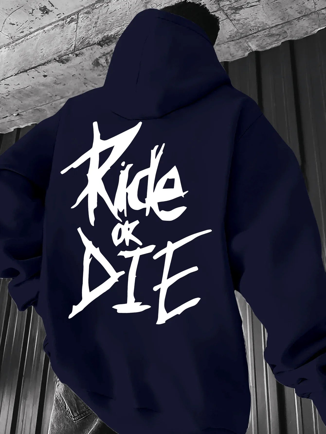 Autumn and winter men's hooded GIDE OR　DIE printed fashionable sports hoodie hip-hop casual unisex clothing