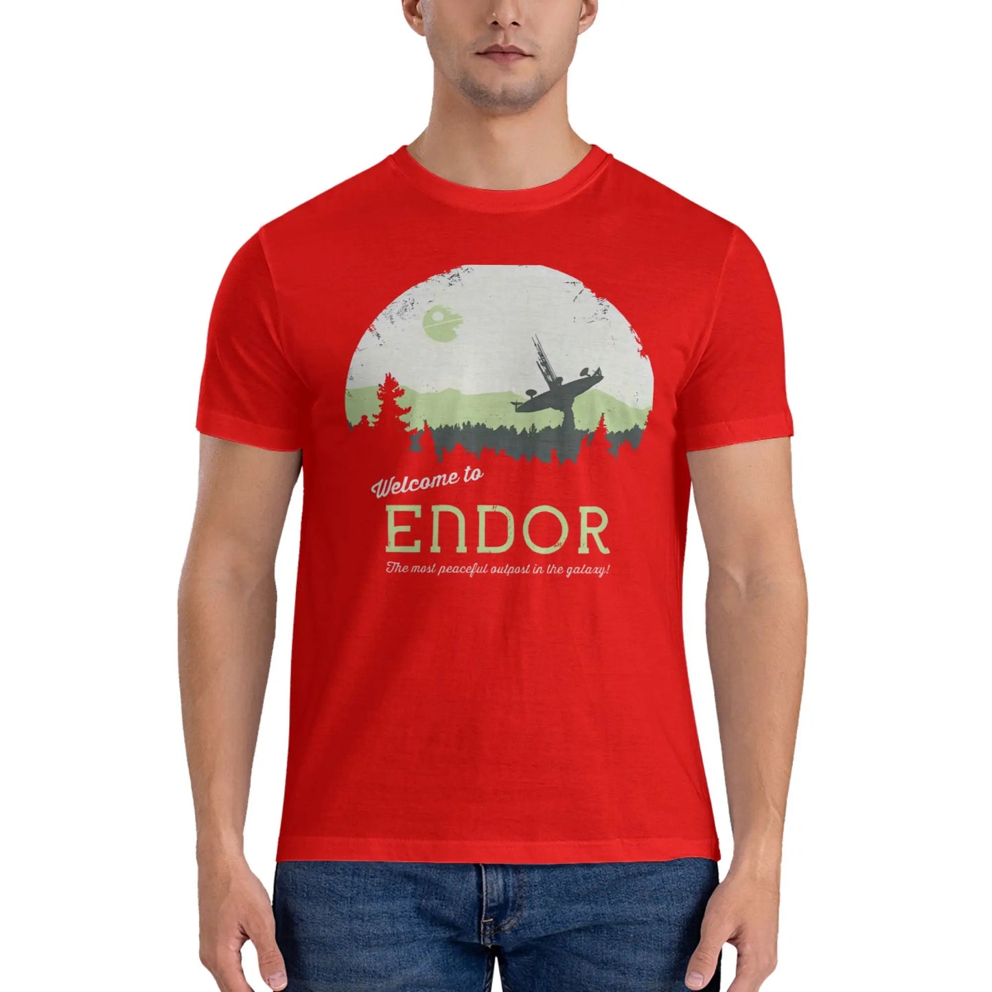 In Stock Welcome to Endor Stars War Unisex Comfortable T-shirt