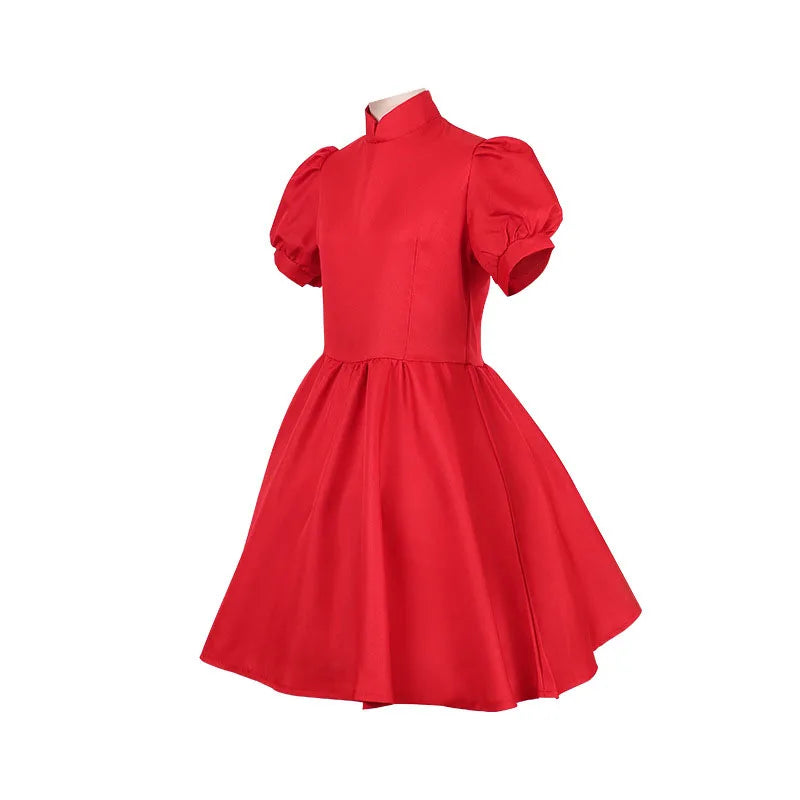 Anime Ponyo Easter Red Dress Cosplay Protagonist Disguise Halloween Carnival Stage Performance Gift