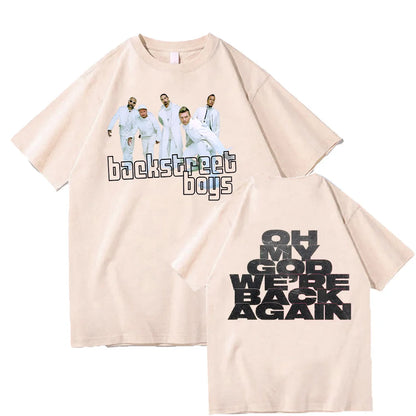 Backstreet Boys Double Sided Print T Shirt Men Women Vintage Pop Band