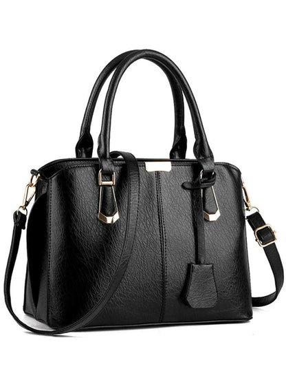 Women's Handbag PU Leather Adjustable Handle Satchel Shoulder Bags Ladies Tote