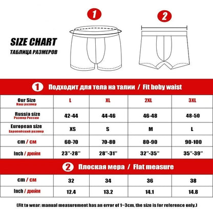 3PCS 100% Cotton Men's Boxer Briefs Men's Sports Shorts Home Comfort Casual Men's Panties Loose Soft Men's Underwear Aro Pants