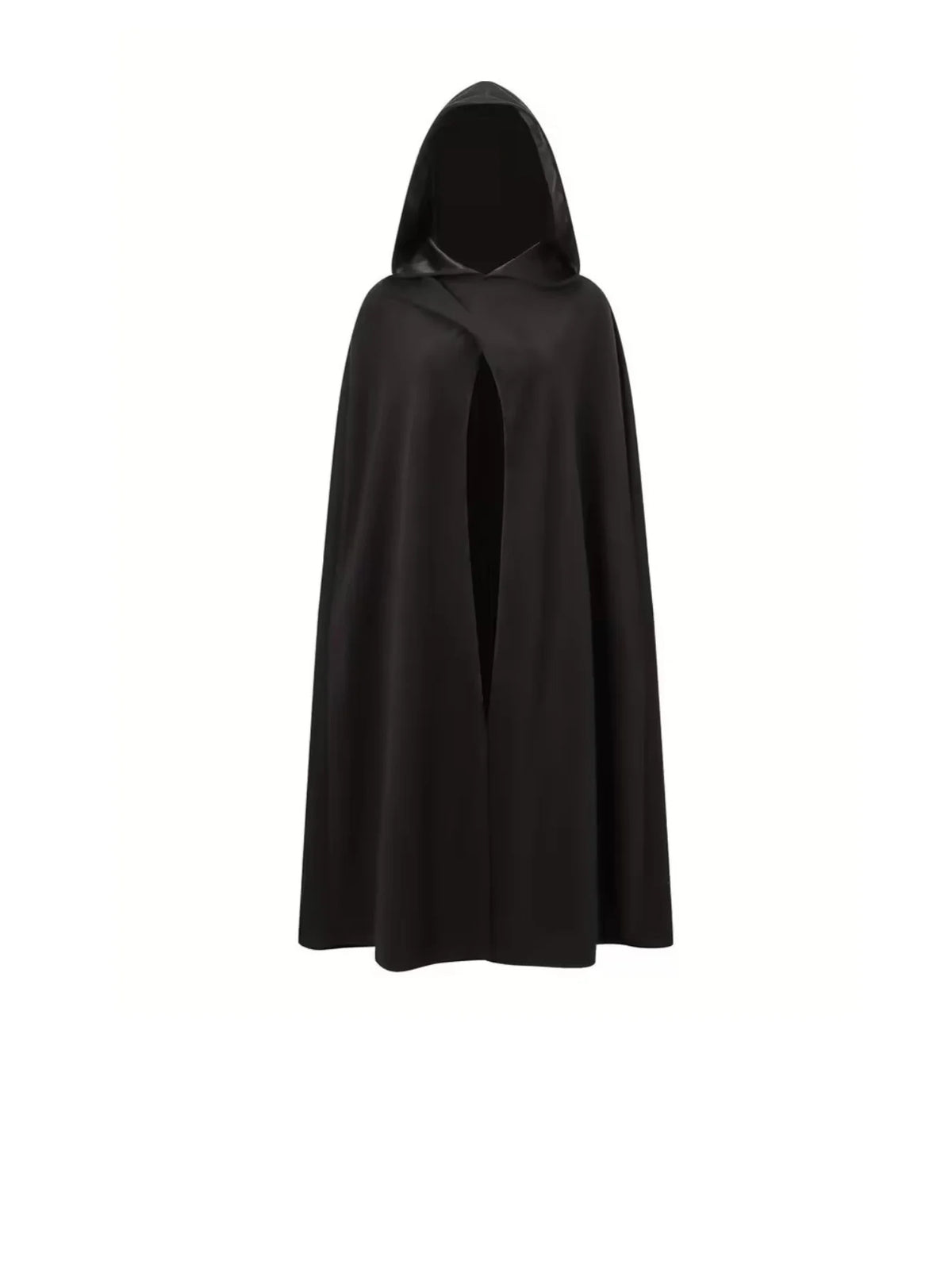 New Halloween Costume Cloak, Fleece Hooded Halloween Cape, Retro Asymmetrical Design Role Play Coat,