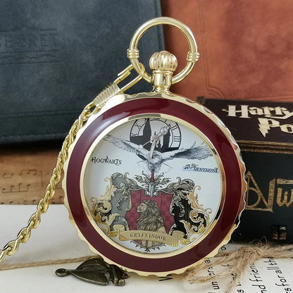 Anime Harry Pocket Watch Potter Cosplay Music Pocket Watch Quartz Pendant Clock Toys
