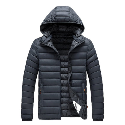 8XL Men New Autumn Winter Warm Waterproof Parkas Jacket Coat Mens Hooded Casual Outwear Detachable Hat Outfits Parkas Coat Male