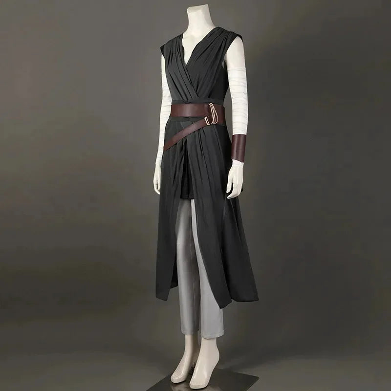 ♥2026 New Costume The Rise of Skywalker Rey Cosplay Uniform Set Adult