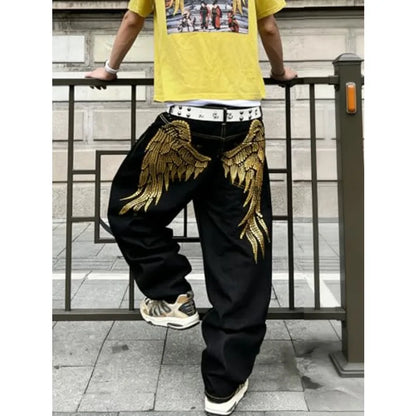 Jeans for Men Baggy Jean Loose Fit Denim Trousers Skater Jeans Y2k Clothing