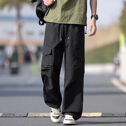 Summer Workwear Pants Man Cargo Pants Spring New Waterproof Tactical Hiking Outdoor Multi-Pockets Combat Joggers Trousers Male