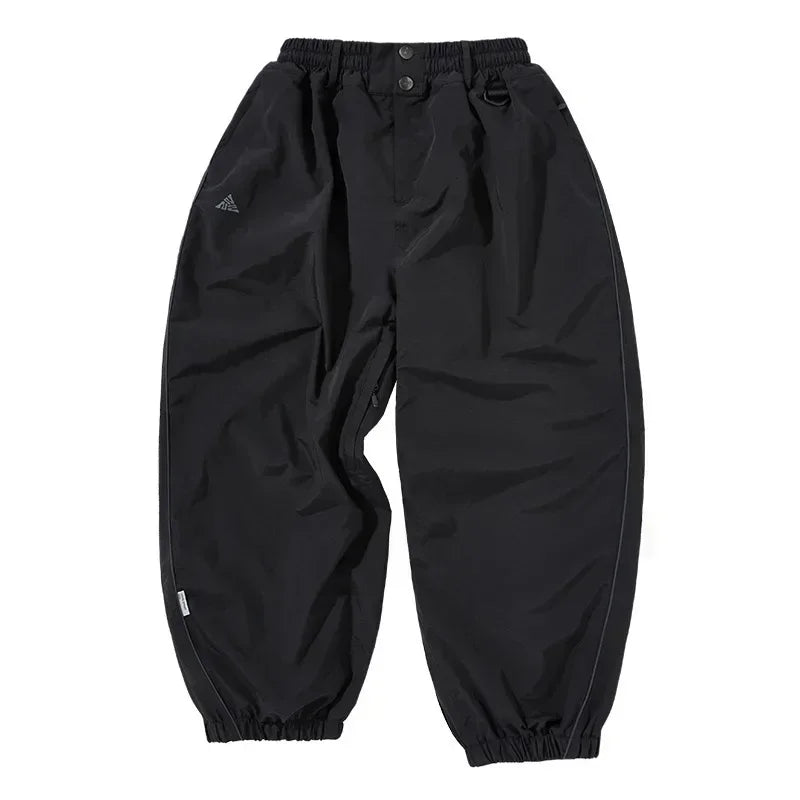 Fashion Single Board Ski Pants Casual Track High Waist Wide Pants Waterproof Wear Resistant Professional Double Board Ski Pants