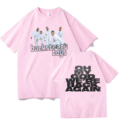 Backstreet Boys Double Sided Print T Shirt Men Women Vintage Pop Band