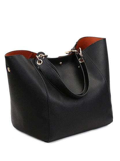 Women Large Tote Bag PU Leather Waterproof Handbags Shoulder Bag Women's