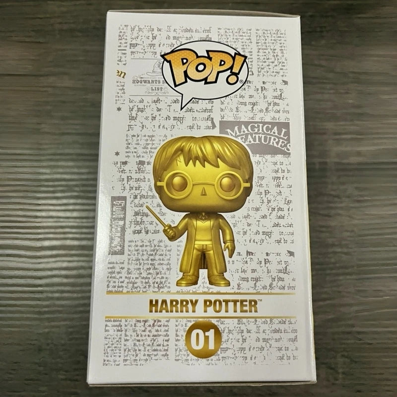 Rare Original Funko Pop! Harry Potter (Gold) #01 Collectible Vinyl Figure Toy Desktop Decoration Perfect Gift for Boys Girls