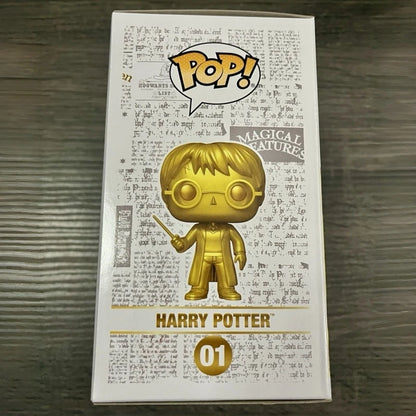 Rare Original Funko Pop! Harry Potter (Gold) #01 Collectible Vinyl Figure Toy Desktop Decoration Perfect Gift for Boys Girls