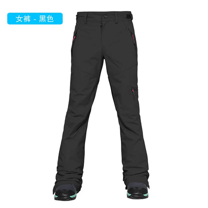 2025New Ski Pants Women Pants Overalls Windproof Waterproof Ski Suits Men Mountain Snowboard Outdoor Hiking Ski Loose Trousers