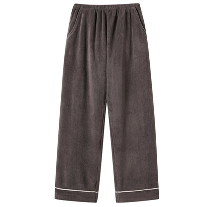 Thick Flannel Men's Plaid Trousers Big Yards Warm Sleep Pants Mens Pajamas Pants Bottoms Sleepwear Pajama for Men Pijama Hombre