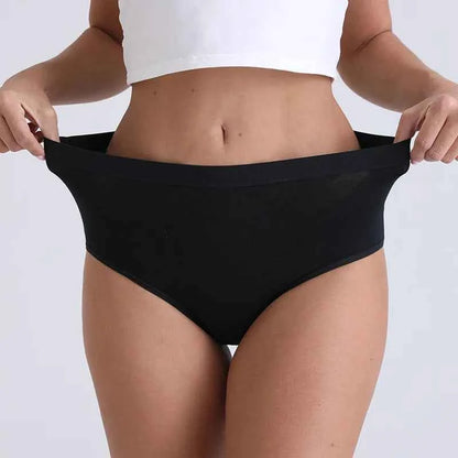 3pcs Cotton Women Panties Lady Plus Size Underwear Large Size High Waist Briefs Breathable Solid Color Female Lingerie