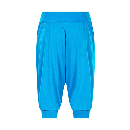 Summer Women Capri Pants Elastic Casual Loose High Waist Bloomers Joggers Sports Fitness Yoga Sweatpants Trousers
