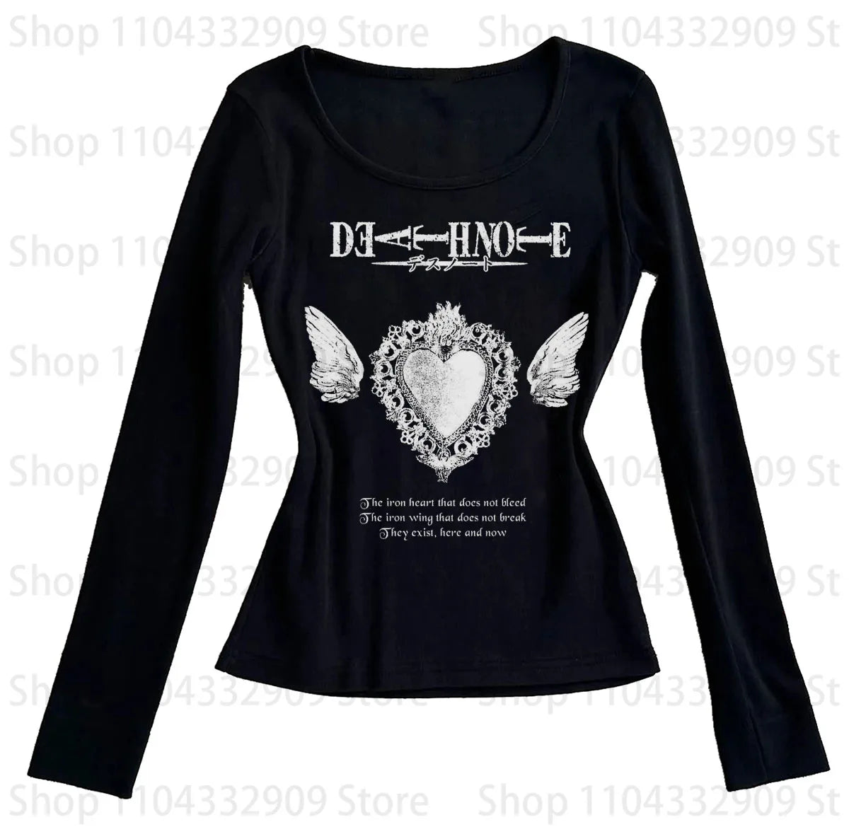 Gothic Printing Fairy T-shirts Streetwear Aesthetic Letter Graphic Slim Tees Tops Punk Emo Girls Printing Casual Female Clothing