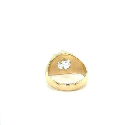 S925 silver ring with 3CT moissanite and certificate, suitable for parties, Christmas, men and women