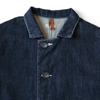 KAPITAL 24 Hirata Kazuhiro Style Japanese Taoist Robe Washed Blue Denim Jacket New Arrival