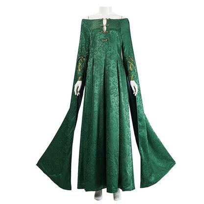 House of Dragon Alicent Hightower Queen Medieval Dress Halloween Stage Performance Outfit For Adult Women Cosplay Costume Suit
