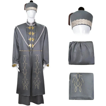 New Magic School Professor Dumbledore Cosplay Costume Adult Unisex Cloak Hat Suit Carnival Costumes Outfit