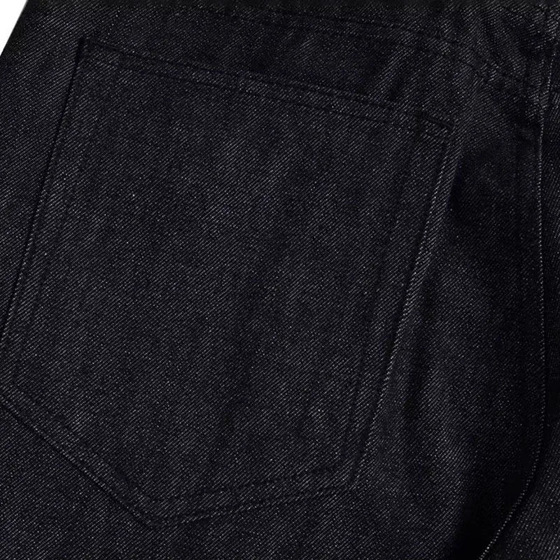 High Street Retro Buckle Design For Men'S Jeans Street Ruff And Handsome Loose Casual Wide Leg Pants Black Jeans