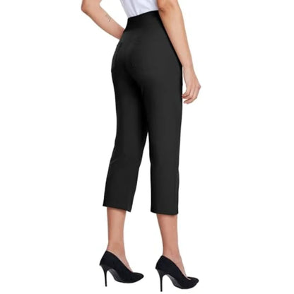 Women's Capri Pants Dress Yoga Capri Stretch