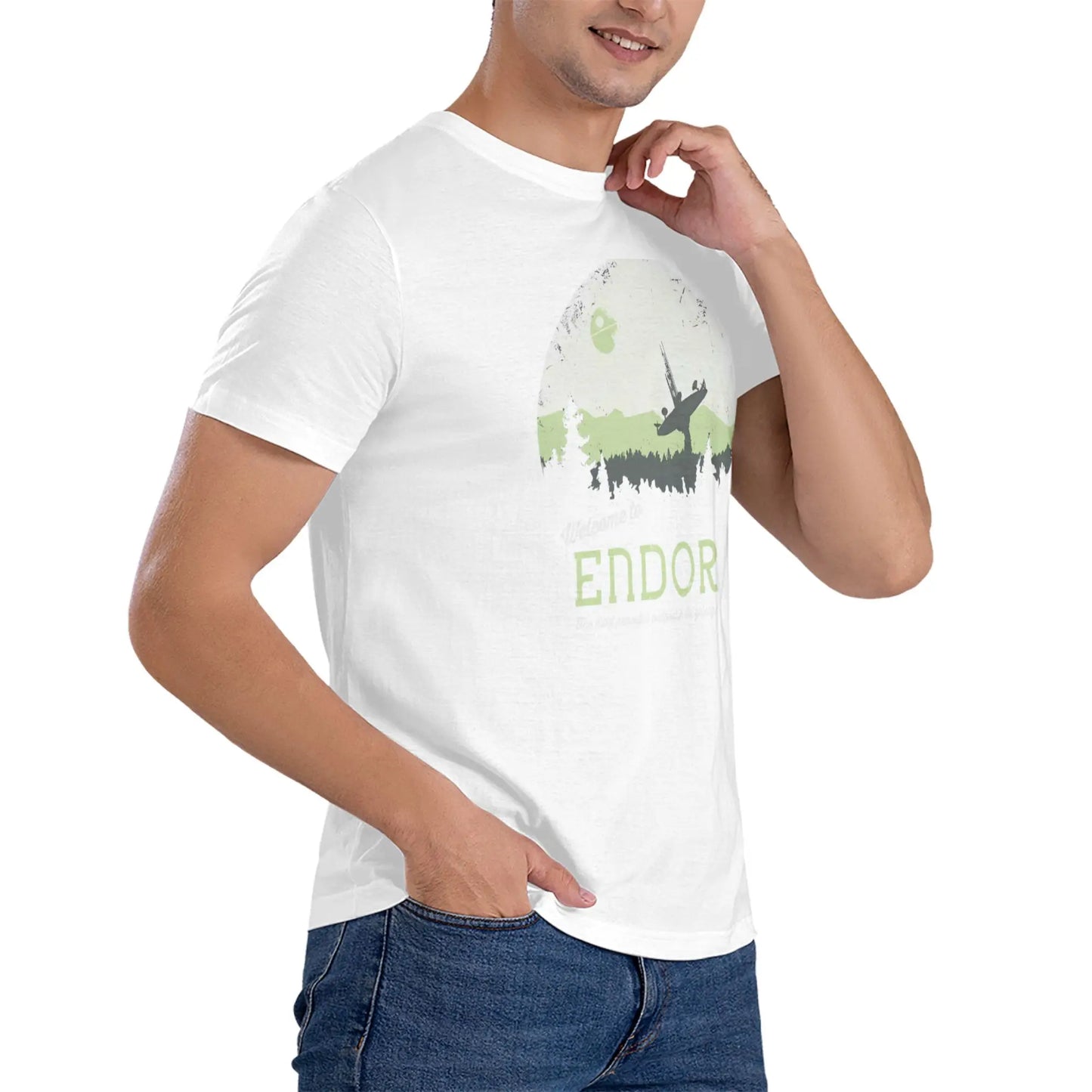 In Stock Welcome to Endor Stars War Unisex Comfortable T-shirt