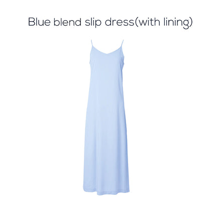 AP SS25 Women Wrap Ribbed T-shirt Lady Blend Slip Dress 5 Color