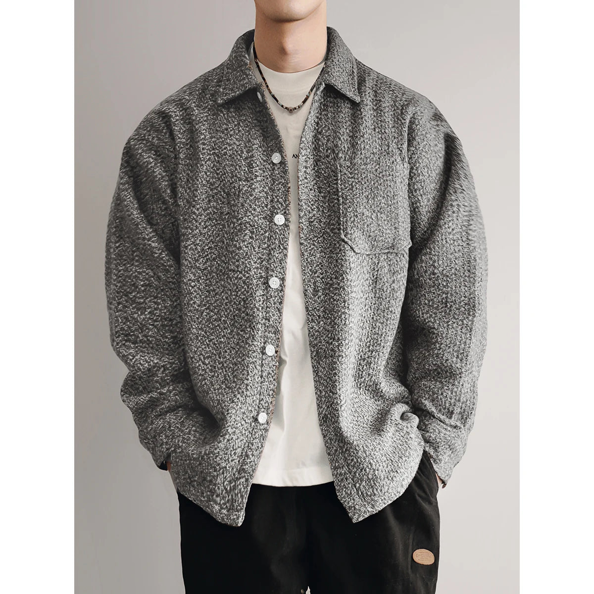 Mens Japanese Vintage Flannel Shirt Thick Warm Long Sleeve Loose Fit Plus Size High Quality Autumn Winter Soft Coat Harajuku Top