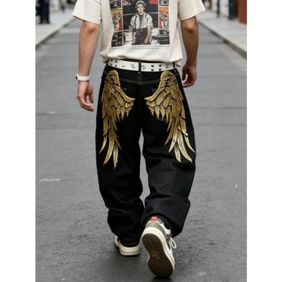Jeans for Men Baggy Jean Loose Fit Denim Trousers Skater Jeans Y2k Clothing